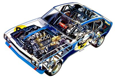 Ford Capri RS 2600 - 3D metszet